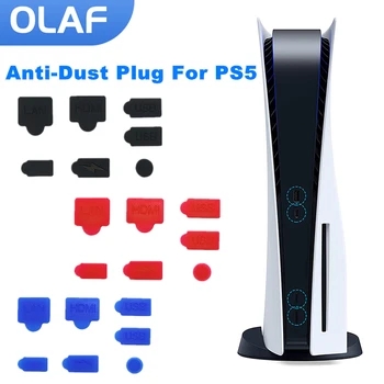 Пылезащитная заглушка для PS5 Силиконовый USB-интерфейс, защита от пыли, заглушка для PS5, заглушка для игровой консоли, аксессуары для Playstation 5