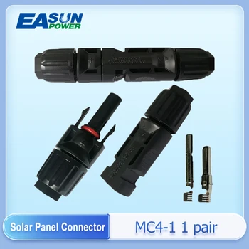 Разъем для солнечной панели EASUN 1 пара 30A 1000V штекер с гнездом IP67 для солнечного кабеля