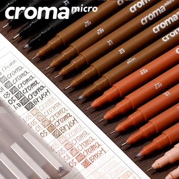 Ручка с игольчатой трубкой Croma Водонепроницаемая ручка для рисования линий от руки Art Special comic Color Drawing Pen Set