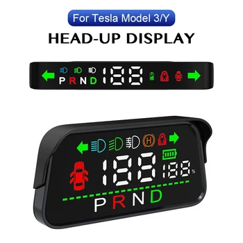 Световой Индикатор Контроля Торможения Дверной Передачи Для Tesla Model 3 Y 2016-2023 Спидометр Автомобильный Головной Дисплей Цифровой Сигнализации