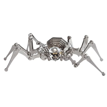 Складные механические часы-паук в стиле стимпанк, украшение из нержавеющей стали, модель насекомого из железа, настольное украшение, простое в использовании