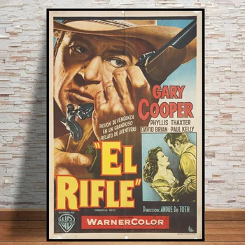 Спрингфилдская винтовка, постер аргентинского фильма 1955 года, Классический Винтажный ретро-принт на холсте, художественный плакат, настенная живопись, украшение дома 3