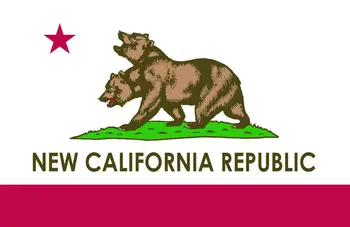 ФЛАГШТОК 60X90 90x150 см Флаг Новой Республики Калифорния для украшения