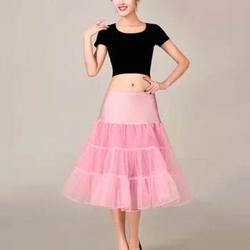 Черная женская нижняя юбка без обруча, ретро нижняя юбка-пачка, платье с кринолином, сценический костюм для косплея, танцевальный свадебный 2
