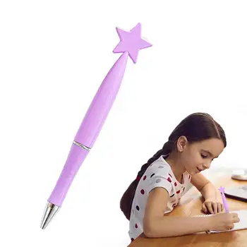 Шариковая ручка в форме звезды, кавайная шариковая ручка в форме звезды, милые ручки в форме звезды с плавным течением чернил и яркими цветами для офисов